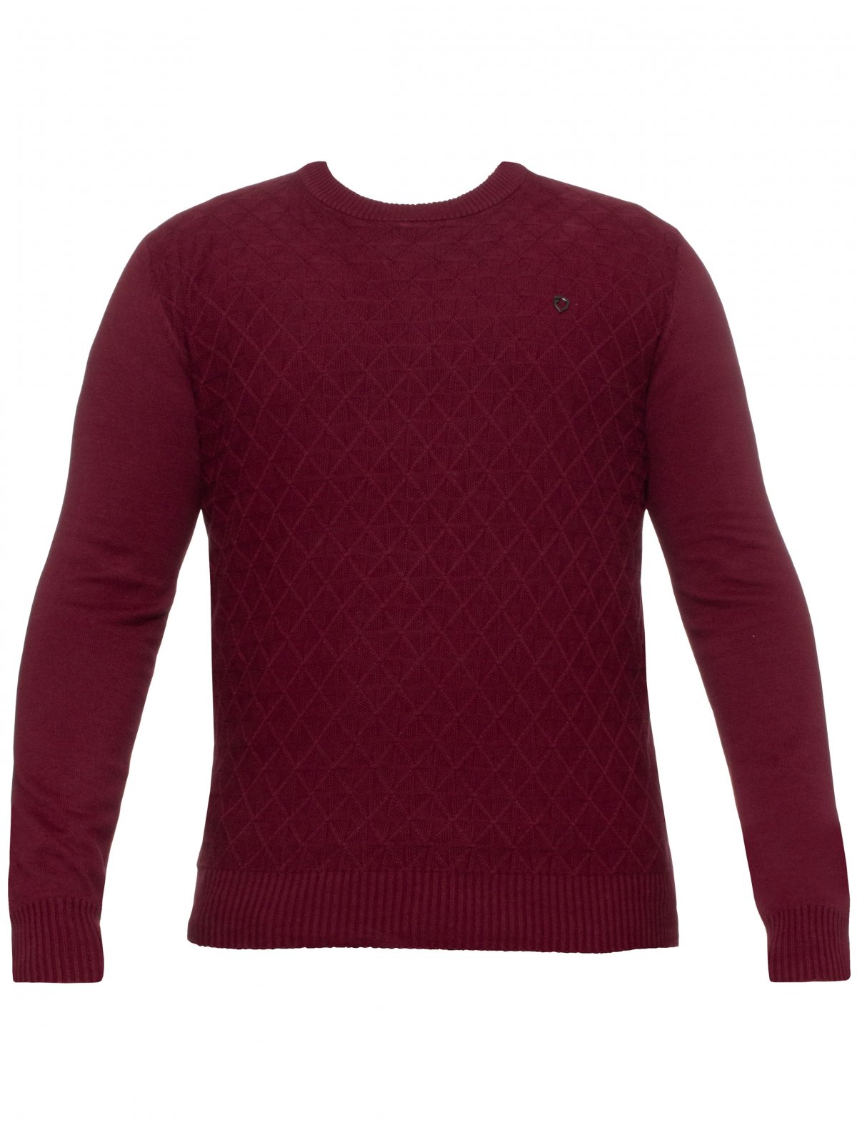 Mens Designer Burgundy Knit Sweatshirt | Zinkley